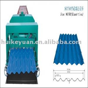 Steel tile machine