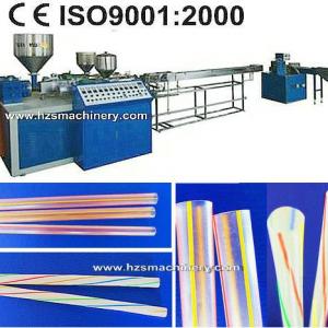 Straight/ Spiral Stripes Drinking Straw Making Machine