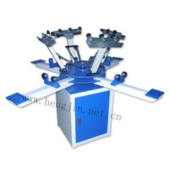 T HS 1124 manual 4 colors 4 station t shirt screen printing machine