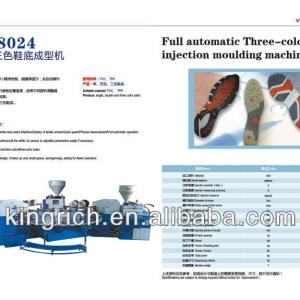 Three-color soles injection moulding machine