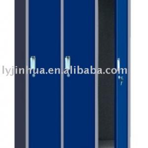 Three door metal locker