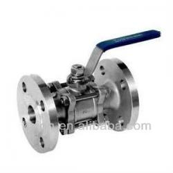 Three piece flange ball valve