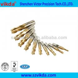 TiN coating square bottom flat shank HSS end mill