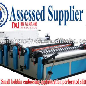 Toilet paper small bobbin roll making machine