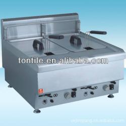 [Tontile] Double Tank Stainless steel Counter Top Gas Fryer JUS-TRC-2