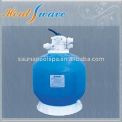 Top mount fiberglass sand filter