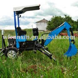 towable backhoe excavator