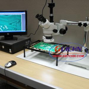 Trinocular Video Microscope Single Bar Boom Stand/Circuit board video inspection microscope SX4TS