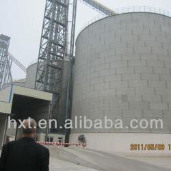 TSE Flat bottom Silos, Grain Storage Project, galvanized bins