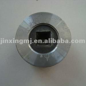 Tungsten carbide shaped wire drawing die