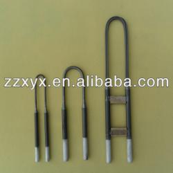 U shape MoSi2(Molybdenum disilicide) electric heating elements for high temperature muffle furnace