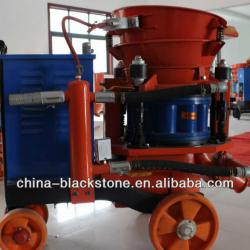 underground using shotcrete machine