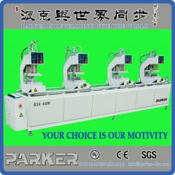 UPVC(Plastic) Profile Frame Door Window 4-head Welding Corner Crimping Machinery vinyl window welding machine-Parker