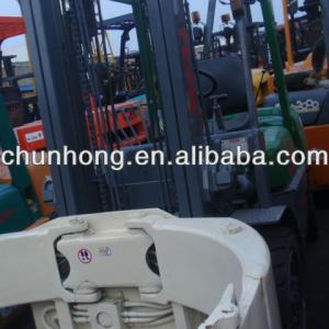 used forklift, tcm 3t forklift with paper roll clamp, origin from japan