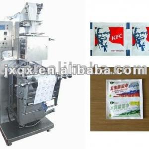 Vertical wet tissue automatic packing machine can produce medicine plaster, antisepsis cotton tissue, antisepsis napkin etc.