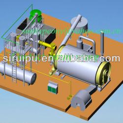 Waste tyres refining to crude oil machine 10TON per batch