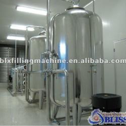 Water treatment with pure water storage tank