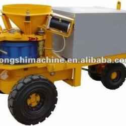 Wet way and dry way refractory shotcrete machine