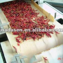 whole red chilli dryer microwqave dryer with CE certificate