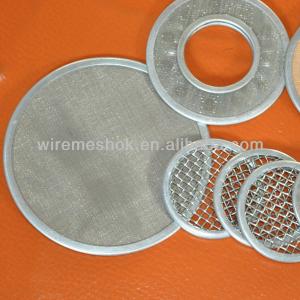 Wire mesh filter discs for filtering liquid and gas
