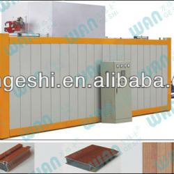 wood effect machine for aluminum profile surface finishing