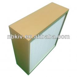 Wooden Frame Hepa Efficiency Air Filter with separator