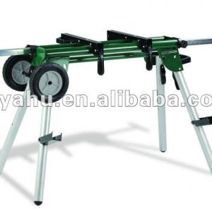 WOODWORKING MITRE SAW STAND WITH WOOD SUPPORT PEG