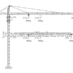 XCMG 8t tower crane QTZ50(4508L-4)