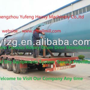 Yufeng Advanced rotary drum dryer for wood shaving, Sawdust,sand dryer machine project