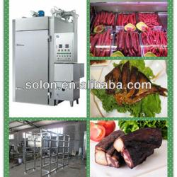 Zhengzhou Solon Stainless steel meat smokehouse/sausage smokehouse/fish smokehouse/industrial smokehouse