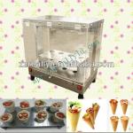 pizza cone production line and pizza cone cabinet display