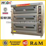 ISO Temperature Controller 3 Layer 9 Trays Gas Oven Baking Bread Oven