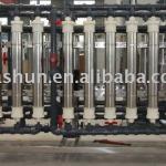 Hollow fiber ultra filter for mineral water treatment
