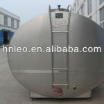 Refrigerated horizontal stainless steel 304 fresh milk receiving fast directly cooling storage insulation cooler tank