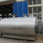Refrigerated horizontal stainless steel 304 fresh milk chilling tank directly cooling storage insulation cooler tank for farm.