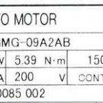 SGMG-09A2AB/850W+200V/used