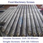 inflating food extruder double co-rotation screws/parallel co-rotation twin screw for food extruder