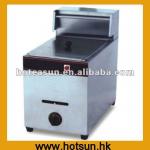 Hot Sale 1 Tank Stainless Steel Gas Potato Deep Fryer with Basket