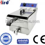 counter top electric fryer with valve one tank