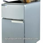 stainless steel Vertical Gas Temperature-Controlled Fryer with cabinet (GF-2G)