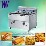 Natural Double Basket Gas Deep Fryer for sale