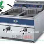 2-tank 2-basket gas fryer