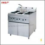 3 Tanks FasT Food Commercial stainless Steel Potato Fryer(INEO are professional on commercial kitchen project)