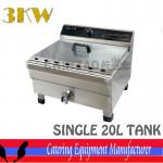 New Commercial 20L Single Deep Fat Fryer DZL-13B