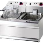 2013 hot sale counter Top 2-Tank2-Basket Electric Fryer