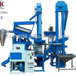 Combined rice mill with stone remover auto rice mill