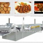 continuous meat frying machine