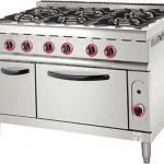 2013 Super Star Product 6-Burner Gas Range with Electric Oven