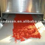 tunnel continuous industrial microwave drying and sterlizing chilli powder