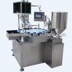 Bottle washing, filling, capping 3 in 1 cream machine